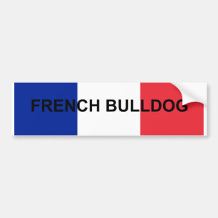 french bulldog France flag.png Bumper Sticker
