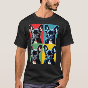 French Bulldog - Französische Bulldogge - Pop Art T-Shirt