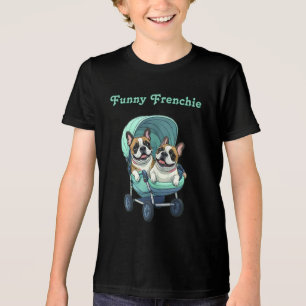 French Bulldog Französische Bulldogge Zwillinge Tri-Blend Shirt