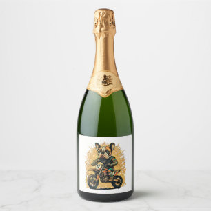 French Bulldog ,French Bulldog Tee ,Frenchie Mum , Sparkling Wine Label