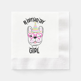 French Bulldog Frenchie Birthday Party Theme Napkin