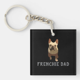 French Bulldog, Frenchie Dad Key Ring