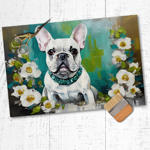 French Bulldog Frenchie  Decoupage Tissue Paper