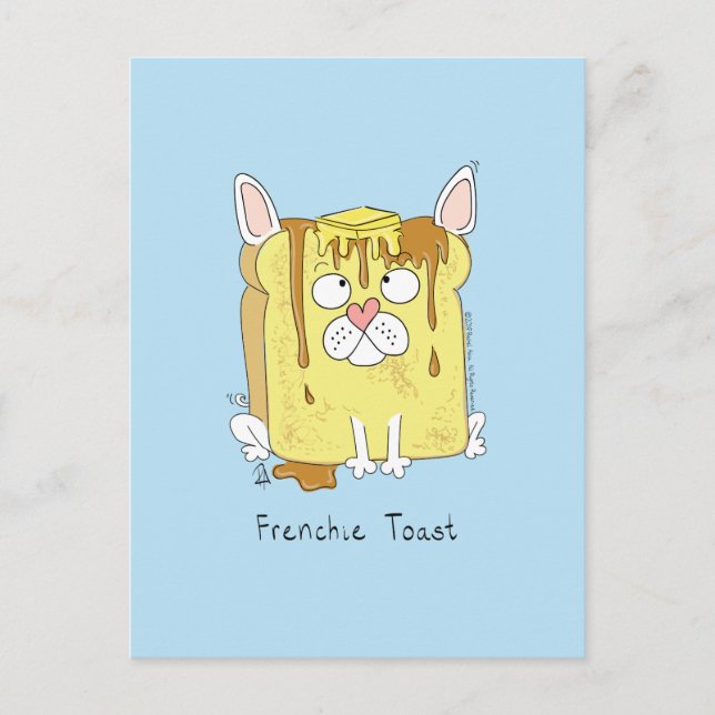 French Bulldog Frenchie Dog Funny Postcard (Front)
