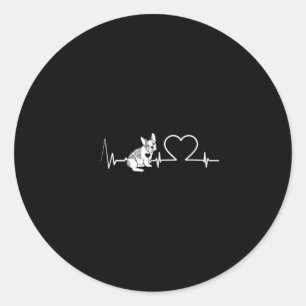French Bulldog Frenchie Dog Owner Classic Round Sticker