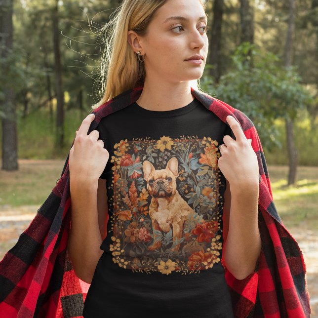French Bulldog Frenchie Garden Tapestry Birthday T-Shirt (Creator Uploaded)