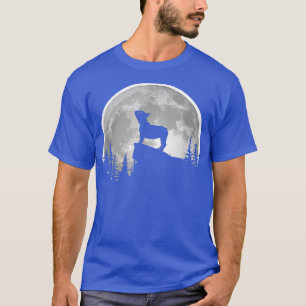 French Bulldog Frenchie Howling The Moon  T-Shirt