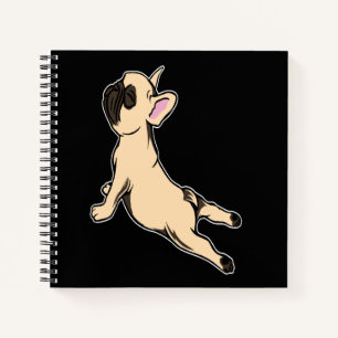 French Bulldog  Frenchie Lovely Yoga Cute Dog Gift Notebook
