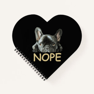 French Bulldog Frenchie Nope Gifts Notebook