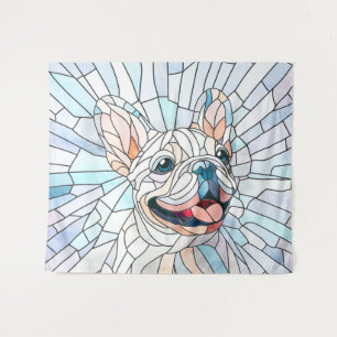 French Bulldog -Frenchie - pastel mosaic Tapestry