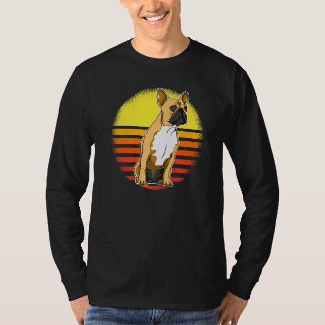 French Bulldog Frenchie Sunset  3 T-Shirt (Front)