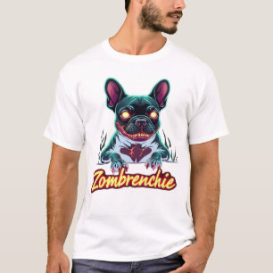 French Bulldog Frenchie Zombie Dog Halloween Essen T-Shirt