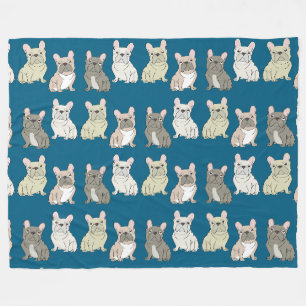 French Bulldog Friends Fleece Blanket