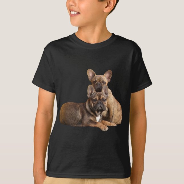 French Bulldog Friends French Bulldog T-Shirt (Front)