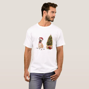 French Bulldog Funny Christmas Dog with Tree T-Shirt