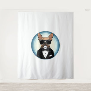 French Bulldog Funny Cute Art Tapestry