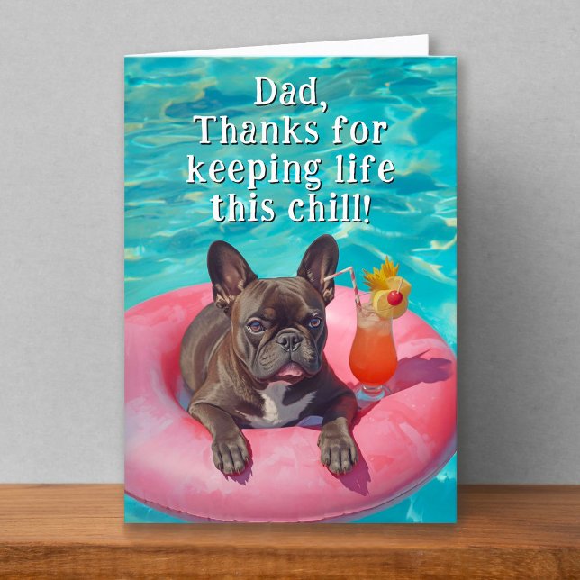 French Bulldog Funny Father's Day Card (Creator Uploaded)