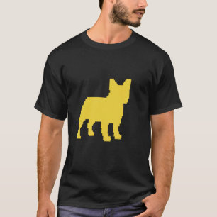 French Bulldog Gamer Funny Pixel Dog Coding Admin  T-Shirt