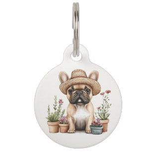 French Bulldog Gardening Flower Pots Pet Tag