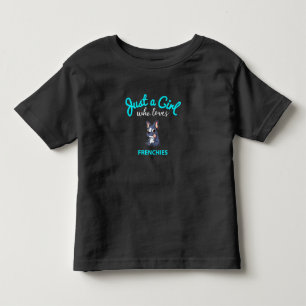 french bulldog   gift girls kids french bulldog toddler T-Shirt