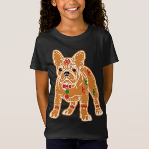 French Bulldog Gingerbread Dog Pet Lovers Christma T-Shirt