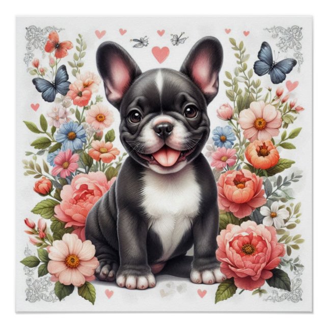 French Bulldog Glossy Poster (Front)