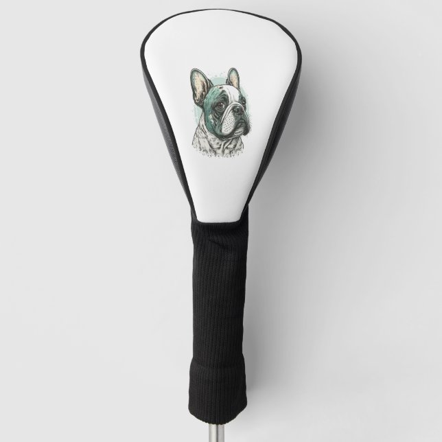 French bulldog golf head cover (Front)