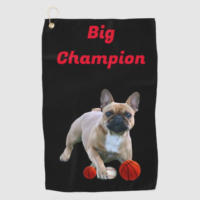 French Bulldog Golf Towel (Front)