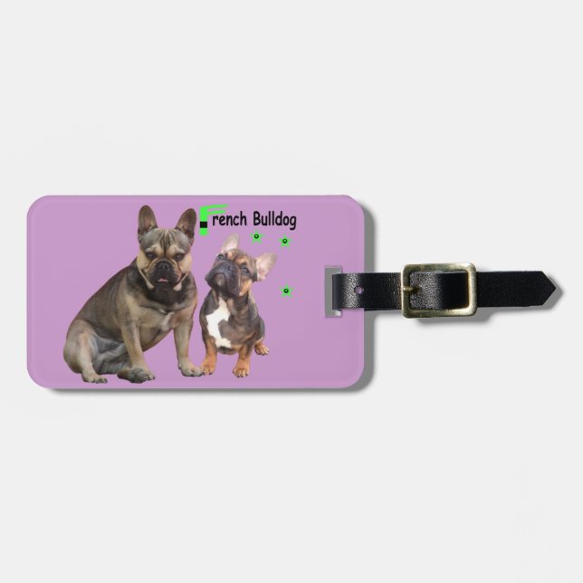 French Bulldog Good Friends French Bulldog Luggage Tag (Front Horizontal)