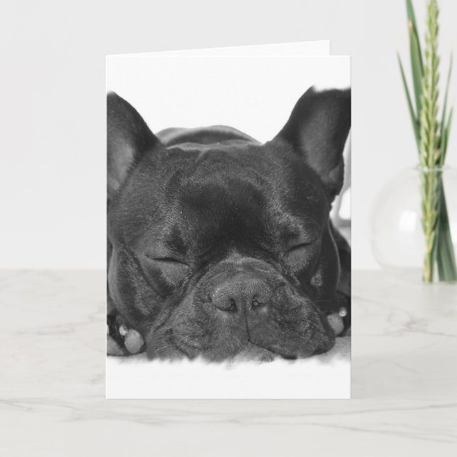 French Bulldog Greeting Card (Front)