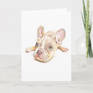 French Bulldog Greeting Card, Dog Mom Gift, Card