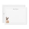 French Bulldog Grey Border Personalised Stationery