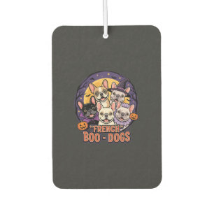 French Bulldog Halloween Boo Dogs Vector Car Air Freshener