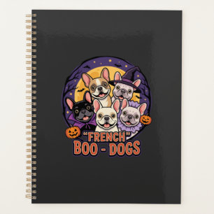 French Bulldog Halloween Boo Dogs Vector Planner