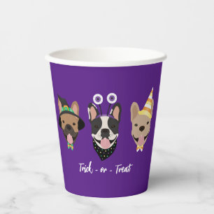French Bulldog Halloween Costumes Paper Cups