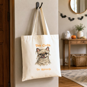 French Bulldog Halloween Cute Mummy Tote Bag
