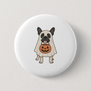 French Bulldog Halloween Dog Ghost 6 Cm Round Badge
