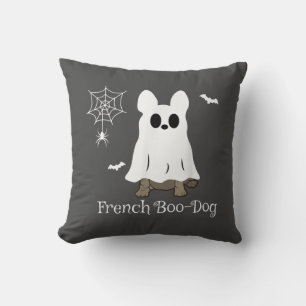 French Bulldog Halloween French Boo-Dog Dog Gift Cushion