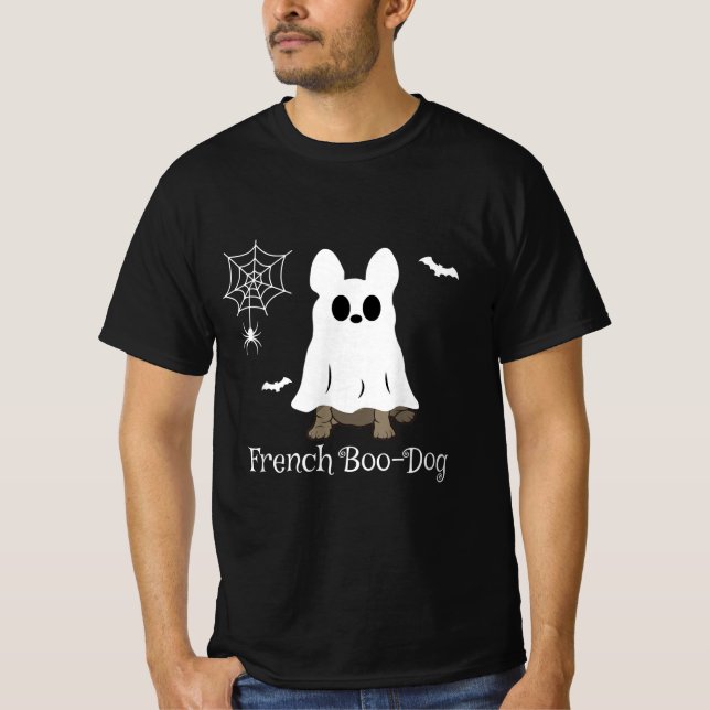 French Bulldog Halloween French Boo-Dog Dog Gift T-Shirt (Front)