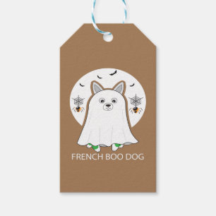 French Bulldog Halloween French Boo Dog Gift Tags