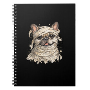 French Bulldog Halloween Girl Cute Mummy Notebook