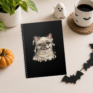 French Bulldog Halloween Girl Cute Mummy Notebook