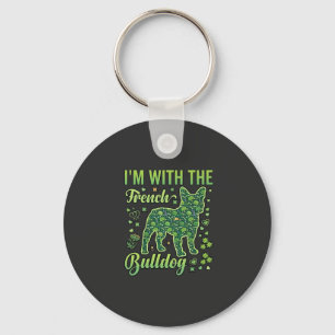 French Bulldog Halloween Macaron Eiffel Tower_1 Key Ring