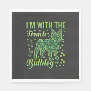 French Bulldog Halloween Macaron Eiffel Tower_1 Napkin