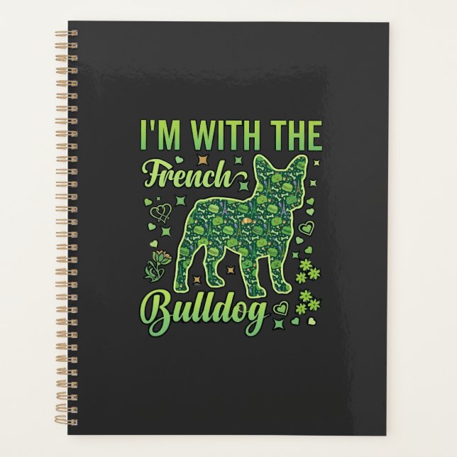French Bulldog Halloween Macaron Eiffel Tower_1 Planner (Front)