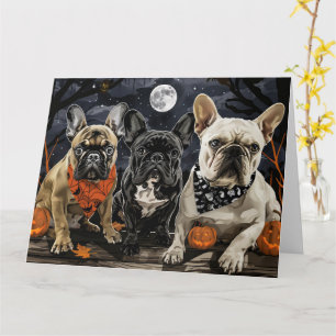 French Bulldog Halloween Spooky Card