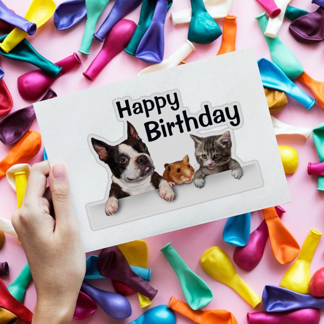 French Bulldog Hamster Kitten Happy Birthday (Birthday Depot
Yorkshire Terrier Puppy Happy Birthday Die Cut Sticker)