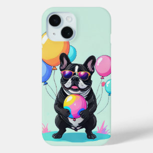 French Bulldog Happy Day Französische Bulldogge  iPhone 15 Case