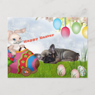French Bulldog Happy Easter French Bulldog Postcard