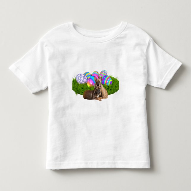 French Bulldog Happy Easter French Bulldog Toddler T-Shirt (Front)